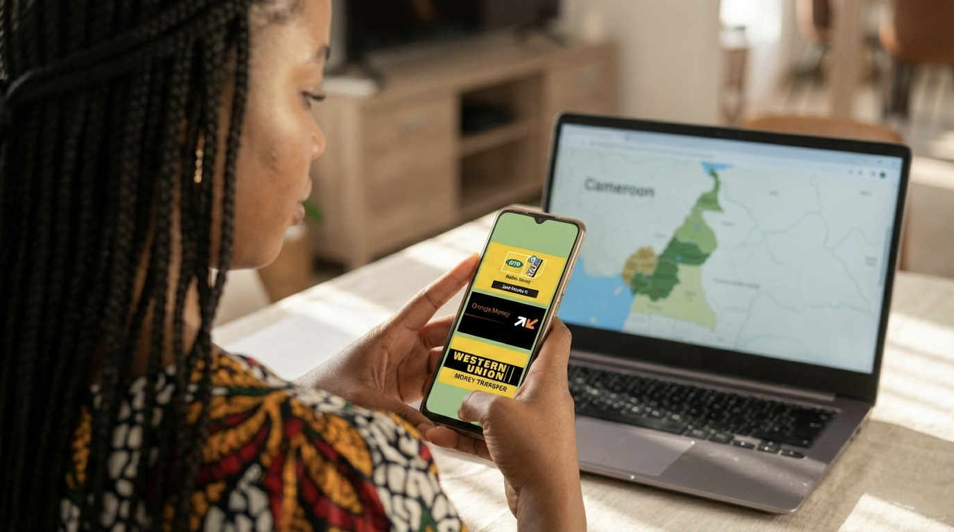 Woman using CEC-PROM MATURE Money transfer services 1