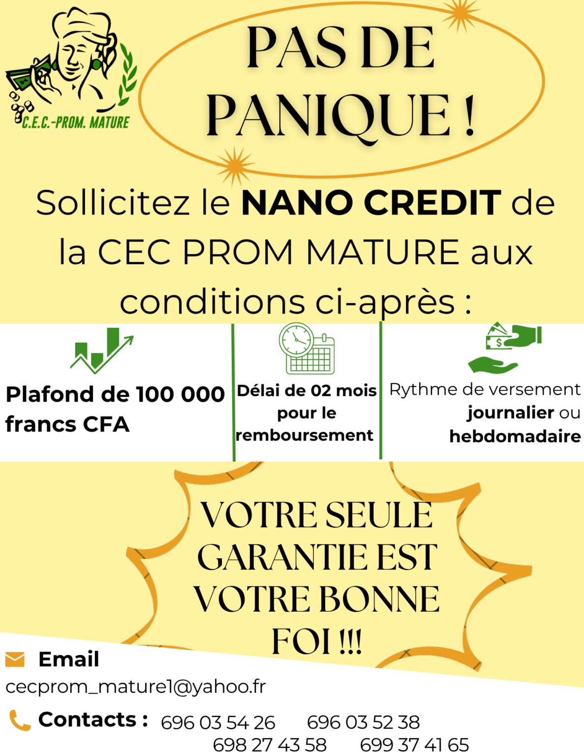 Campagne nano credit CEC-PROM Mature 2
