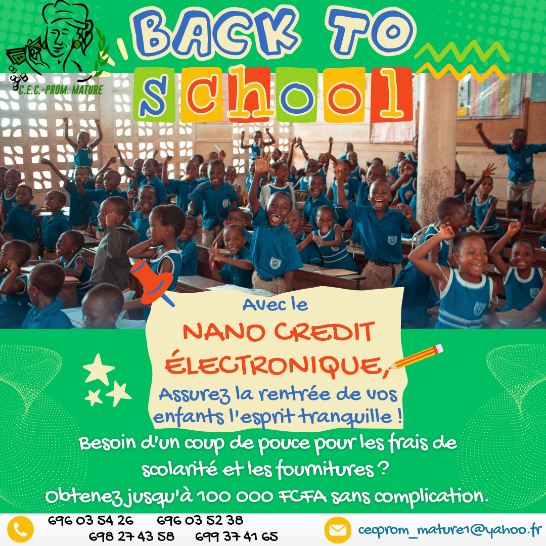 Campagne back to school nano credit CEC-PROM Mature